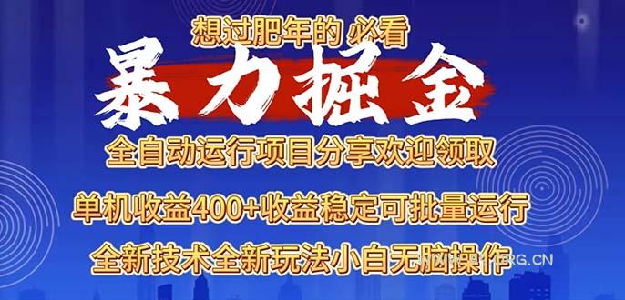 2025暴力掘金项目,想过肥年必看!-A5资源网