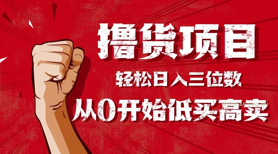 手把手教你撸货,从0开始低买高卖,小白轻松实现日入三位数!!!-A5资源网