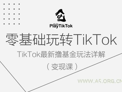 零基础玩转TiKToK变现课,TikTok最新撸基金玩法详解-A5资源网