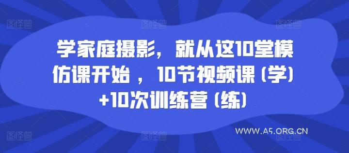 学家庭摄影,就从这10堂模仿课开始 ,10节视频课(学)+10次训练营(练)-A5资源网