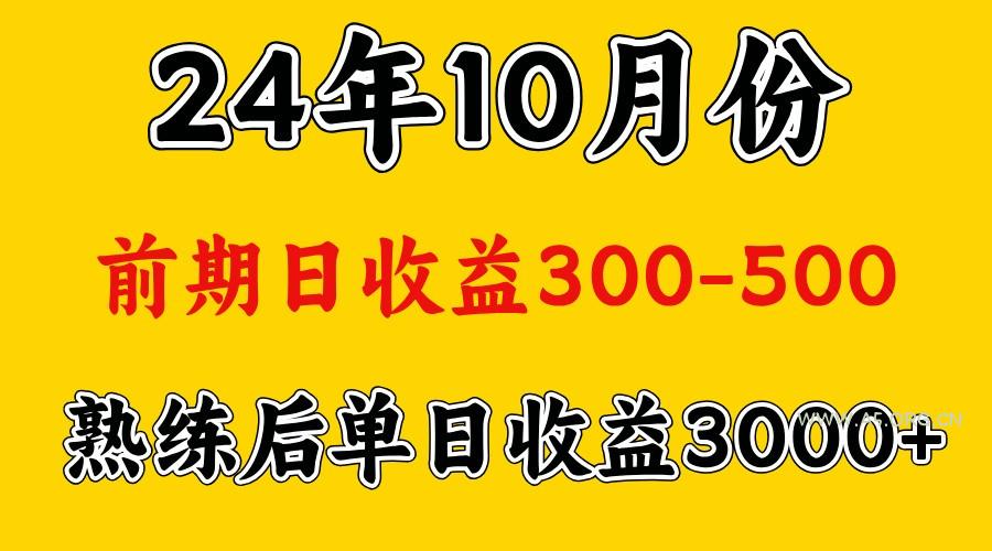 高手是怎么赚钱的.前期日收益500+熟练后日收益3000左右-A5资源网