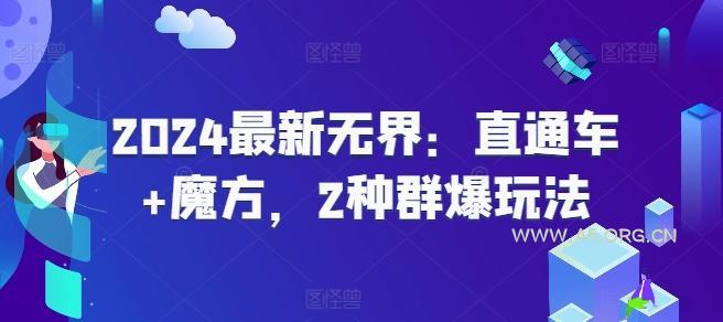 2024最新无界:直通车+魔方,2种群爆玩法-A5资源网