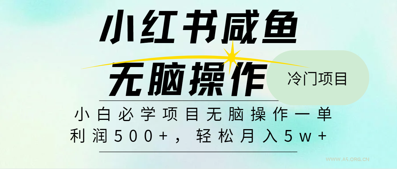 全网首发2024最热门赚钱暴利手机操作项目,简单无脑操作,每单利润最少500+-A5资源网