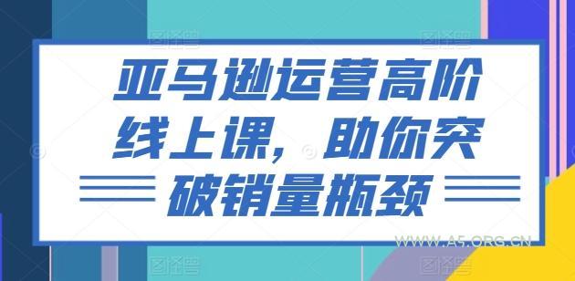 亚马逊运营高阶线上课,助你突破销量瓶颈-A5资源网