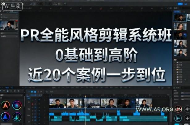 PR全能风格剪辑系统班,0基础到高阶,近20个案例一步到位-A5资源网