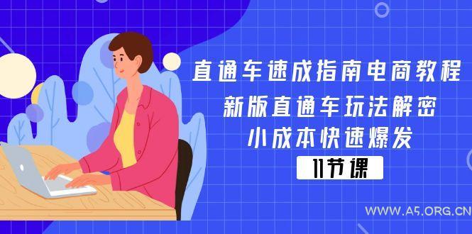直通车 速成指南电商教程:新版直通车玩法解密,小成本快速爆发(11节-A5资源网