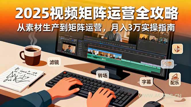 2025短视频矩阵运营全攻略:从素材生产到矩阵运营,月入3万实操指南-A5资源网