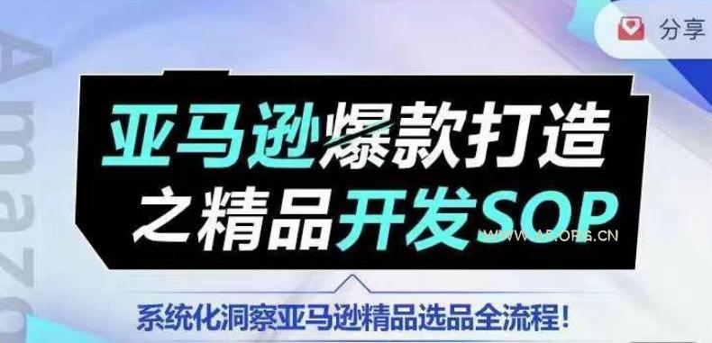 【训练营】亚马逊爆款打造之精品开发SOP,系统化洞察亚马逊精品选品全流程-A5资源网