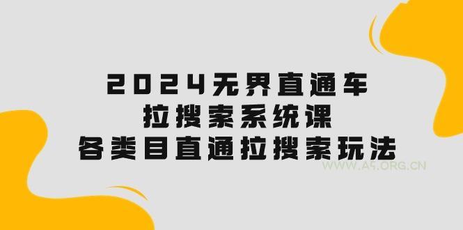 2024无界直通车·拉搜索系统课:各类目直通车 拉搜索玩法!-A5资源网