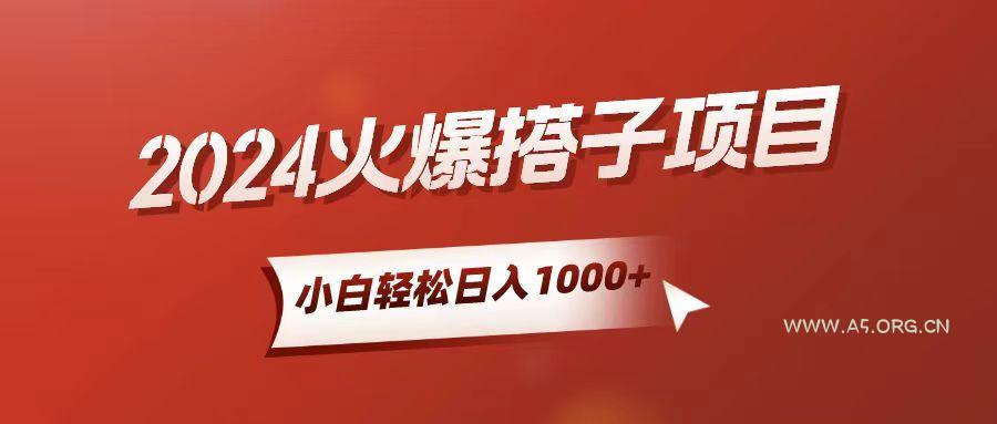 小白轻松上手,日入1000+,搭子项目-A5资源网