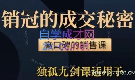 李老师·实战派销售视频课|孤独九剑-A5资源网
