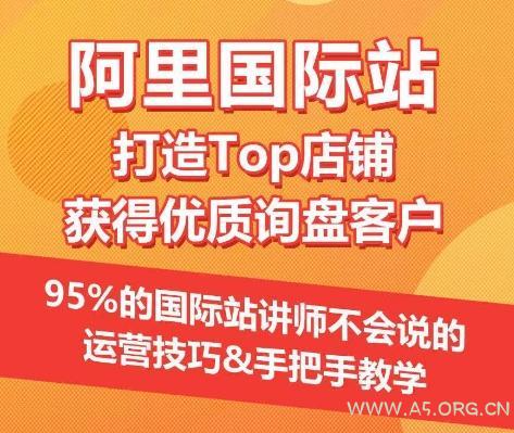 【阿里国际站】打造Top店铺&获得优质询盘客户,95%的国际站讲师不会说的运营技巧-A5资源网