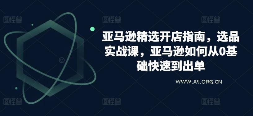 亚马逊精选开店指南,选品实战课,亚马逊如何从0基础快速到出单-A5资源网
