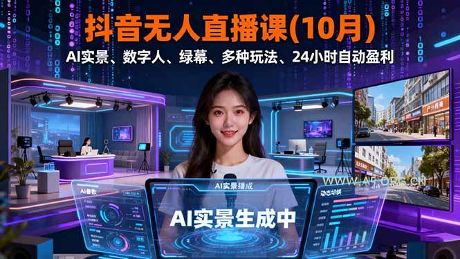 抖音无人直播课(10月 - A5资源网 抖音无人直播课(10月 - A5资源网