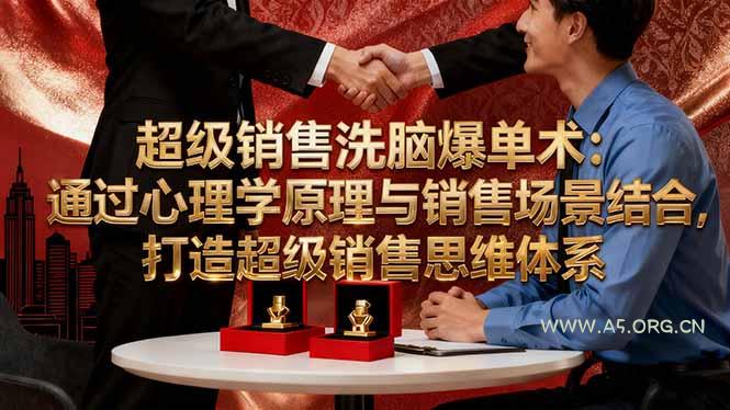 超级销售洗脑爆单术:通过心理学原理与销售场景结合,打造超级销售思维体系-A5资源网