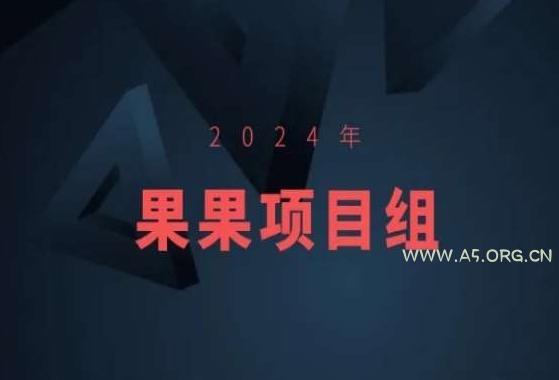 2024年果果项目组项目合集-果果最新项目-A5资源网