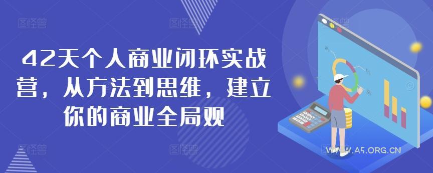 42天个人商业闭环实战营,从方法到思维,建立你的商业全局观-A5资源网