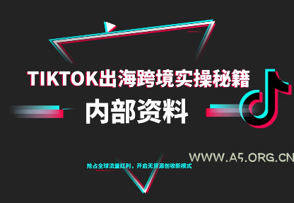 TikTok跨境电商0-1搭建运营(更新10月)-A5资源网