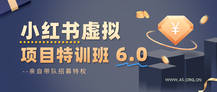 小红书虚拟项目特训班6.0 ，养号/选品/自动发货/爆款笔记(含40节视频课)-A5资源网