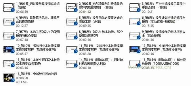 (9439期)本地同城·推核心方法论,本地同城投放技巧快速掌握运营核心(16节课) - A5资源网 (9439期)本地同城·推核心方法论,本地同城投放技巧快速掌握运营核心(16节课) - A5资源网